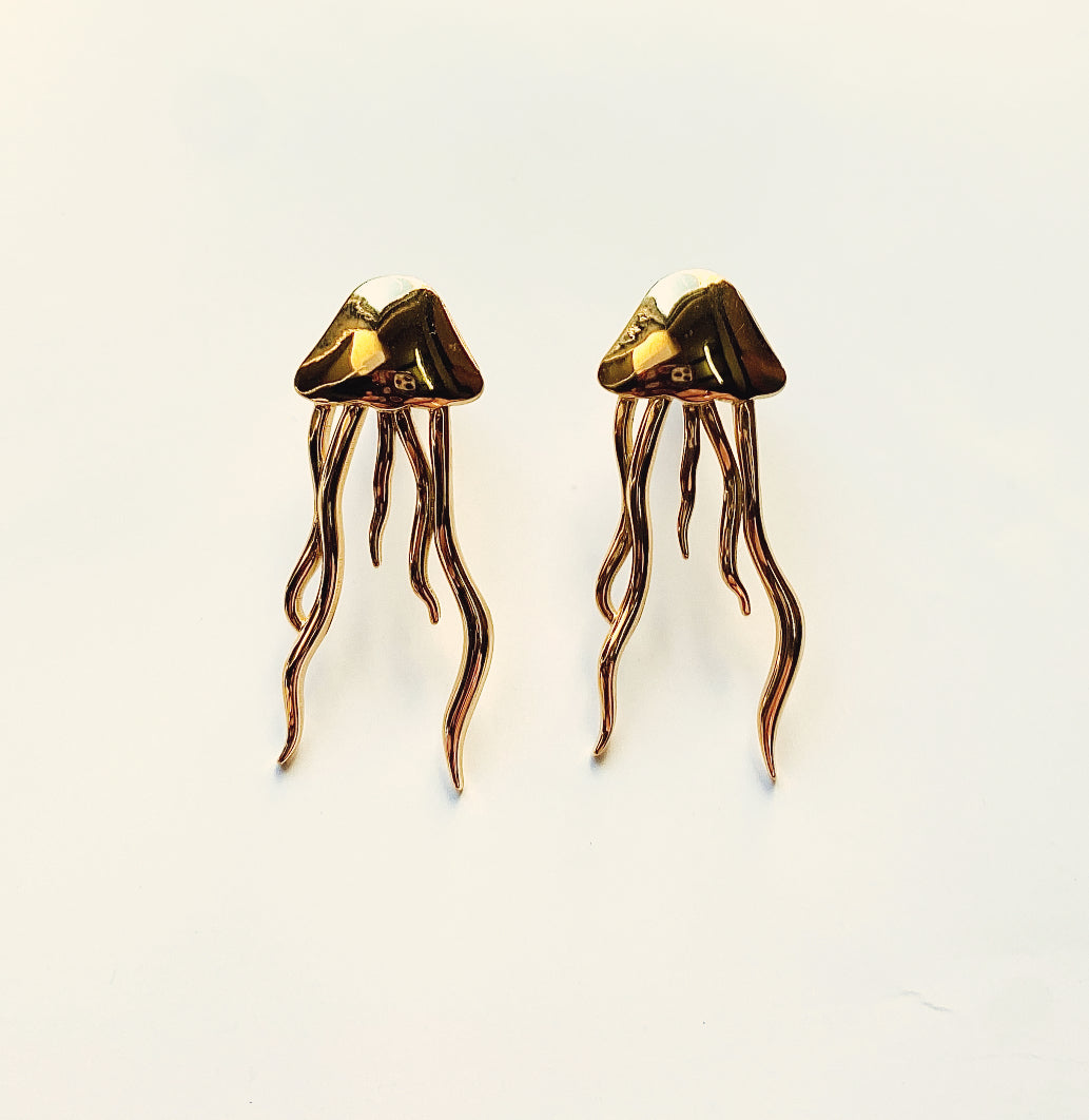 Jellyfish stud earrings